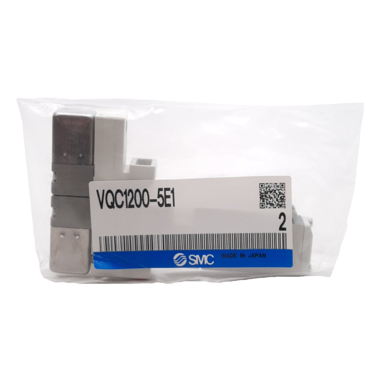 New SMC VQC1200-5E1 Solenoid Valve, 2-Position Double, 0.1-0.7MPa, 24VDC Coil