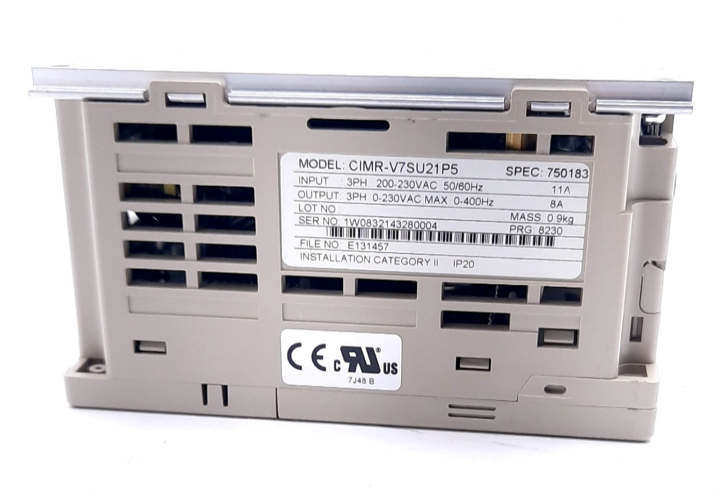 New Yaskawa CIMR-V7SU21P5 AC Drive 3 Phase, 200-230VAC, 11A, 0-230VAC, 8A