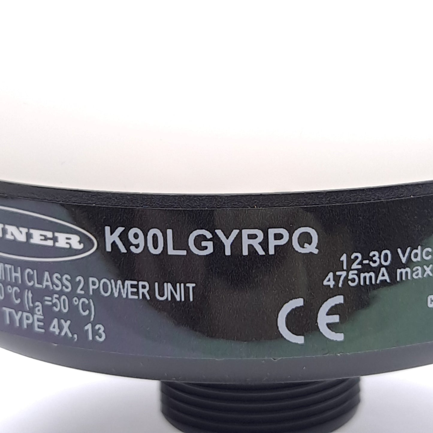 New Banner K90LGYRPQ 92822 Domed Indicator, Green/Yellow/Red LED, ø90mm, M30 x 1.5