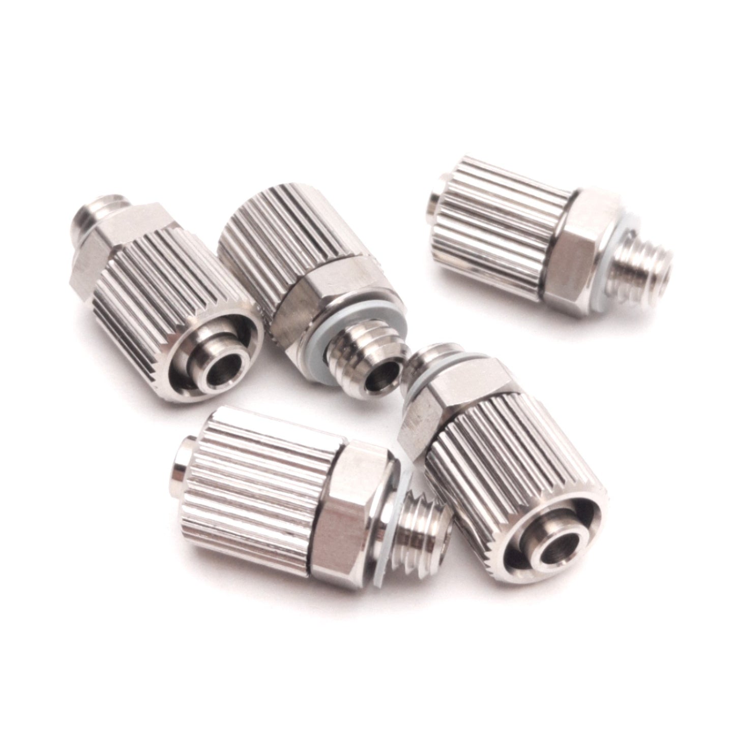 New – Open box Lot of 5 SMC MS-5H-6 Miniature Hose Nipple, ø6mm x ø4mm, 1.50MPa Max