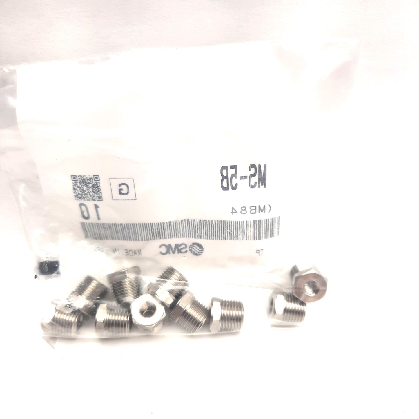 New Lot of 10 SMC MS-5B Bushings For Reducing Rc 1/8 Female to M5 Female