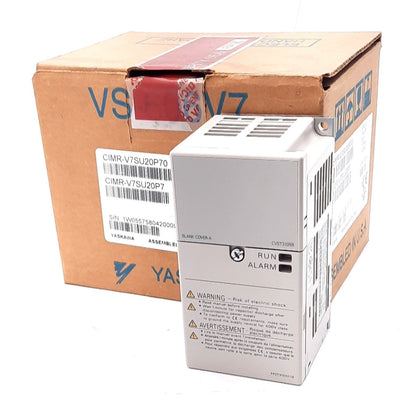 New Yaskawa CIMR-V7SU20P7 E7 Drive 3 Phase, 200-230VAC, 6.4A, 0-230VAC, 5A