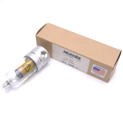 New Monnier 204-3000-2 Particulate Filter, 20µm Filtration, 1/4in NPT, 150psig Max