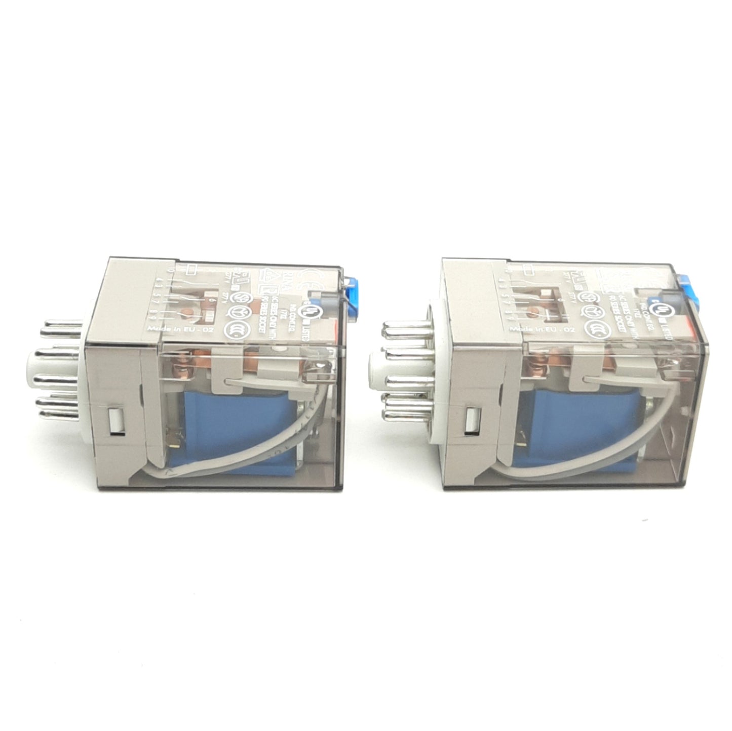 New – Open box Lot of 2 Finder 60.13.39.024.0040 Plug-In Relays, 10A 250VAC 3DPT, 24VDC Coil