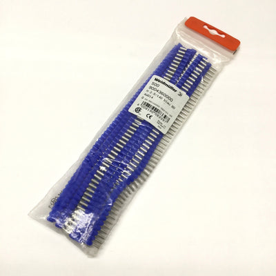 New Bag of 500 Weidmuller 9004360000 Single Wire-End Ferrules, 14 AWG 2.5mm², Blue