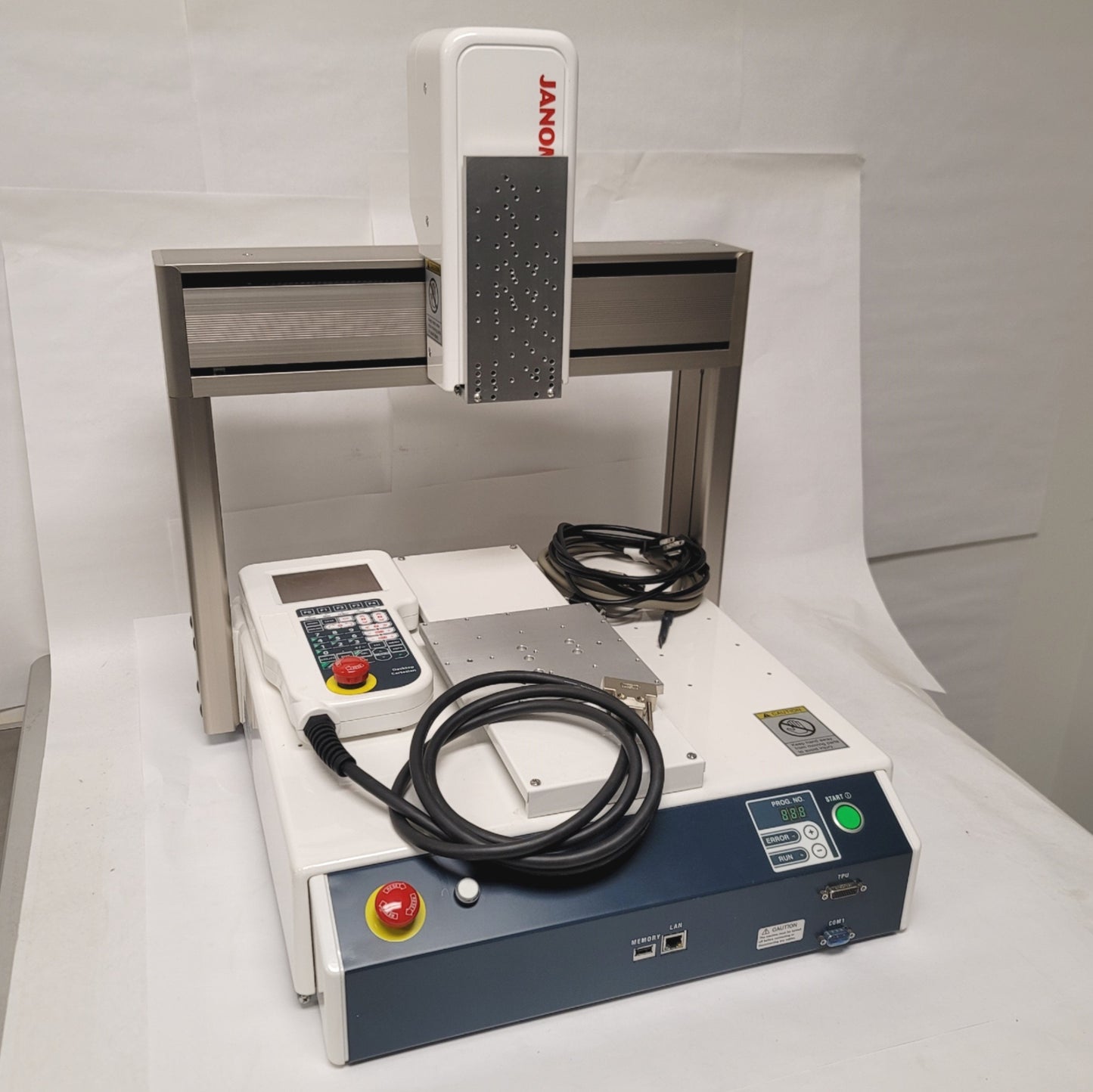 Used Janome JR3303N-AJ Desktop 3-Axis Dispensing Robot X-Y 300mmx320mm Z 100mm 120VAC