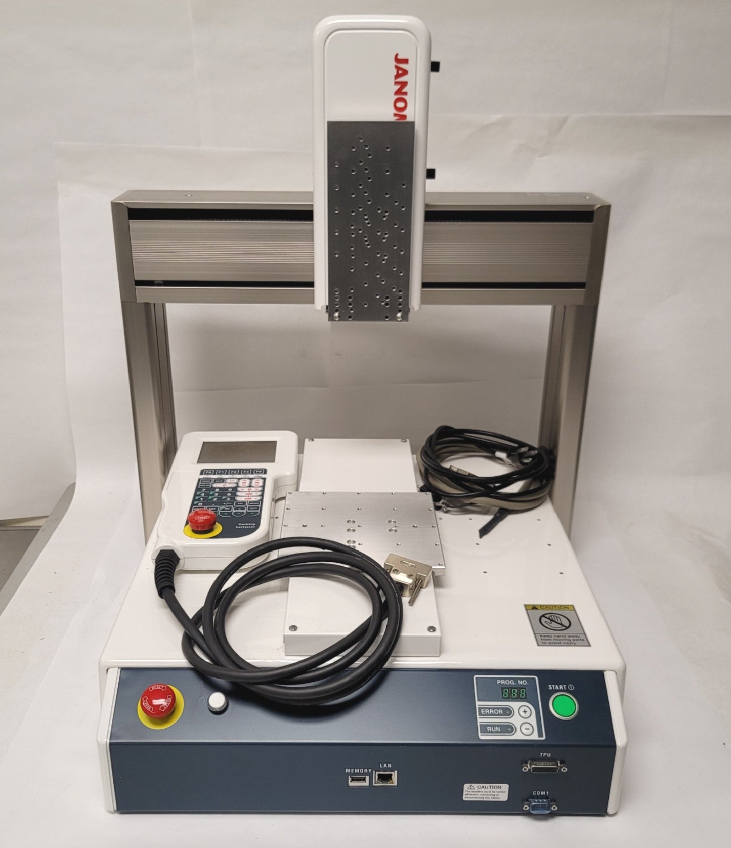 Used Janome JR3303N-AJ Desktop 3-Axis Dispensing Robot X-Y 300mmx320mm Z 100mm 120VAC