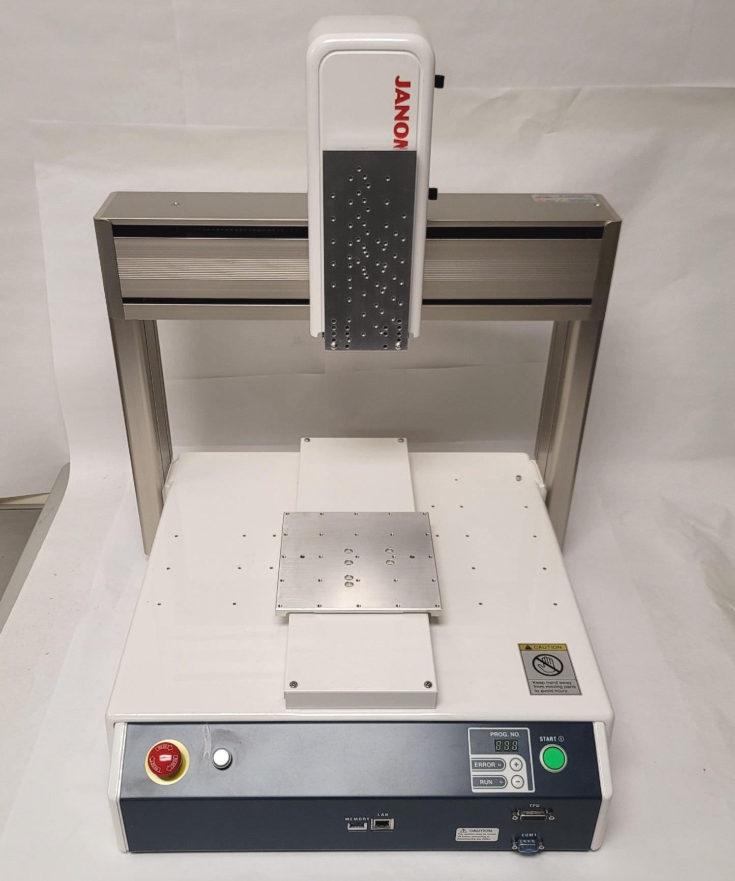Used Janome JR3303N-AJ Desktop 3-Axis Dispensing Robot X-Y 300mmx320mm Z 100mm 120VAC