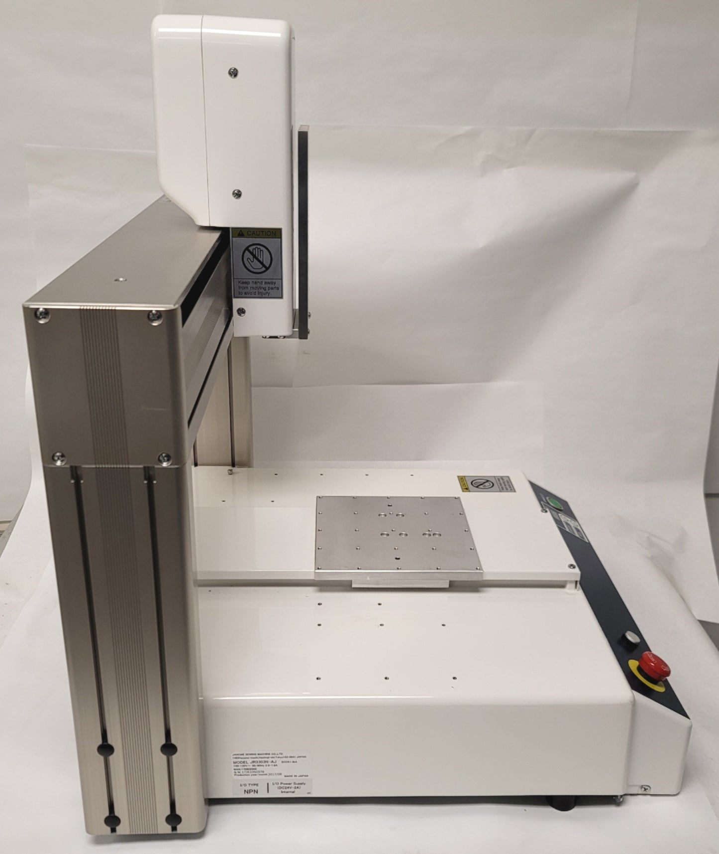 Used Janome JR3303N-AJ Desktop 3-Axis Dispensing Robot X-Y 300mmx320mm Z 100mm 120VAC