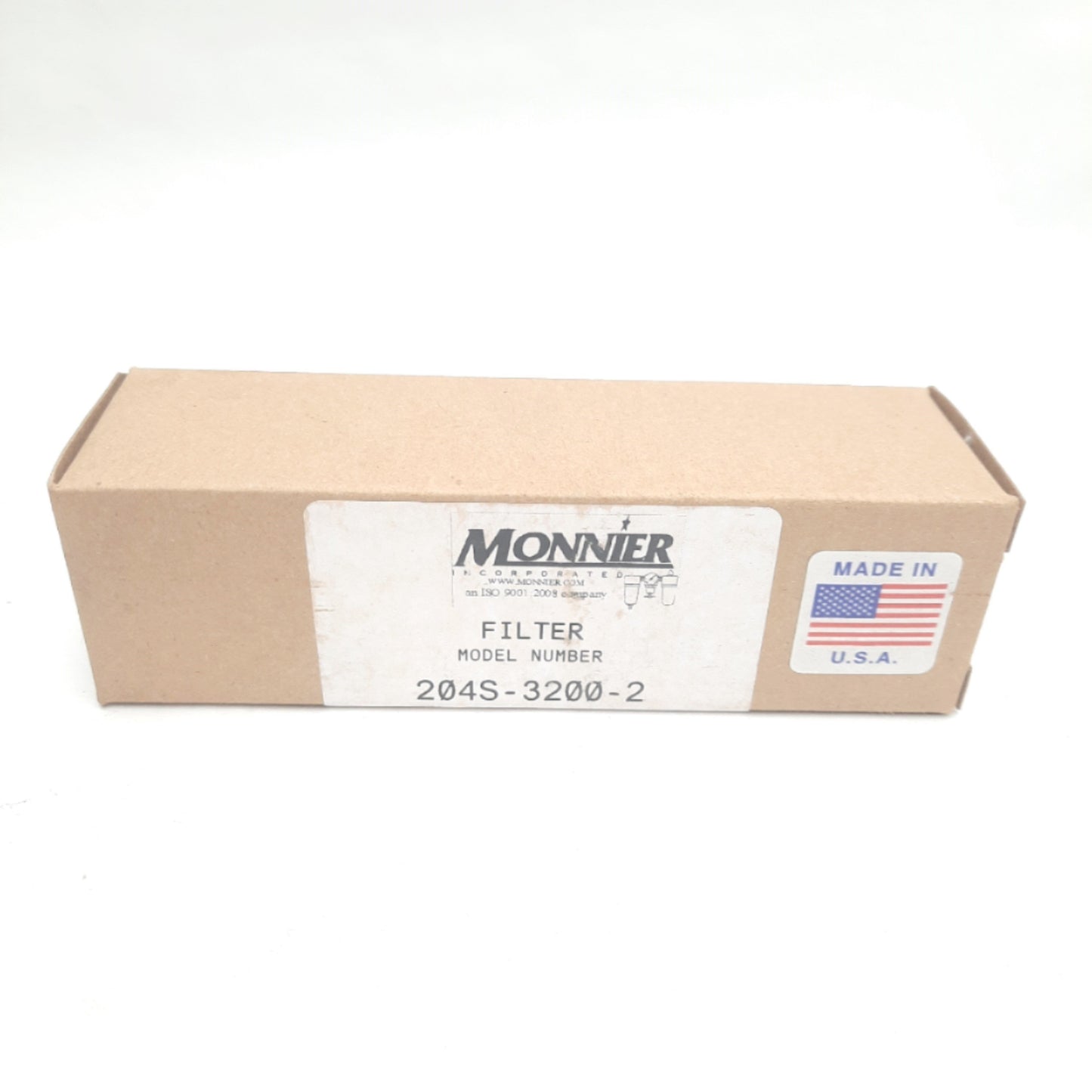 New Monnier 204S-3200-2 Air Preparation Filter, Stainless, 20µm Filter, 1/4in NPT