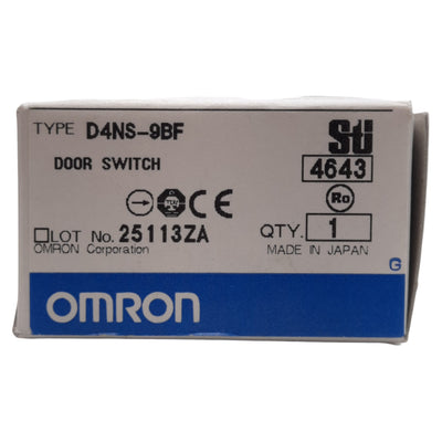 New – Open box Omron D4NS-9BF Safety Door Switch 2NC Slow-Action, M12 4-Pin Male, 240VAC/250VDC