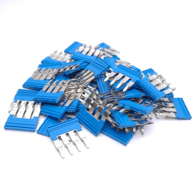 New – Open box Lot of 55 Weidmuller 1528120000 ZQV 4N/4 BL Terminal Cross-Connector, 4-Pole