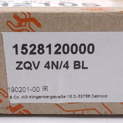 New – Open box Lot of 55 Weidmuller 1528120000 ZQV 4N/4 BL Terminal Cross-Connector, 4-Pole