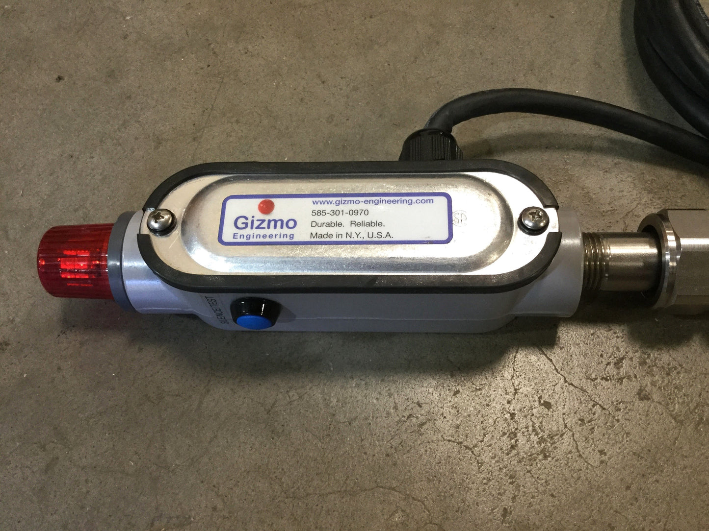 New – Open box Gizmo DLK-SS-55G Low Level 55-Gallon Drum Alarm Float Switch, Stainless Steel