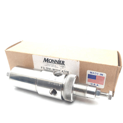 New Monnier C01S-3200-2 Filter Regulator, 1/4 in NPT Port, .3µm element, 250 Max Psi