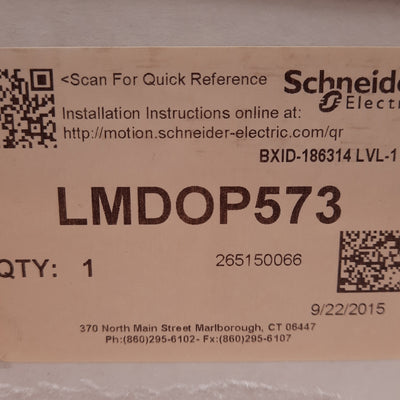 New Schneider Electric LMDOP573 Lexium MDrive Stepper Motor 1.8°/Step 48VDC NEMA 23