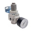 New SMC AR20K-N02BG-Z-B-X33US Tamper Proof Pneumatic Regulator, 7-125psi, 1/4in NPT