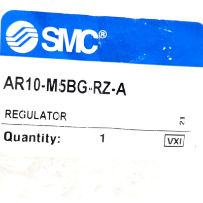New SMC AR10-M5BG-RZ-A Modular Air Pressure Regulator, M5 Port, Set 7-100psi