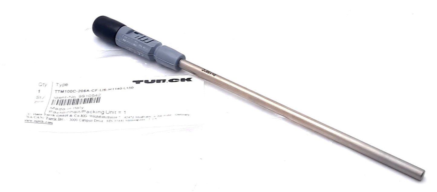 New Turck TTM100C-206A-CF-LI6-H1140-L150 Temperature Sensor 5-32VDC 4-20mA 150mm