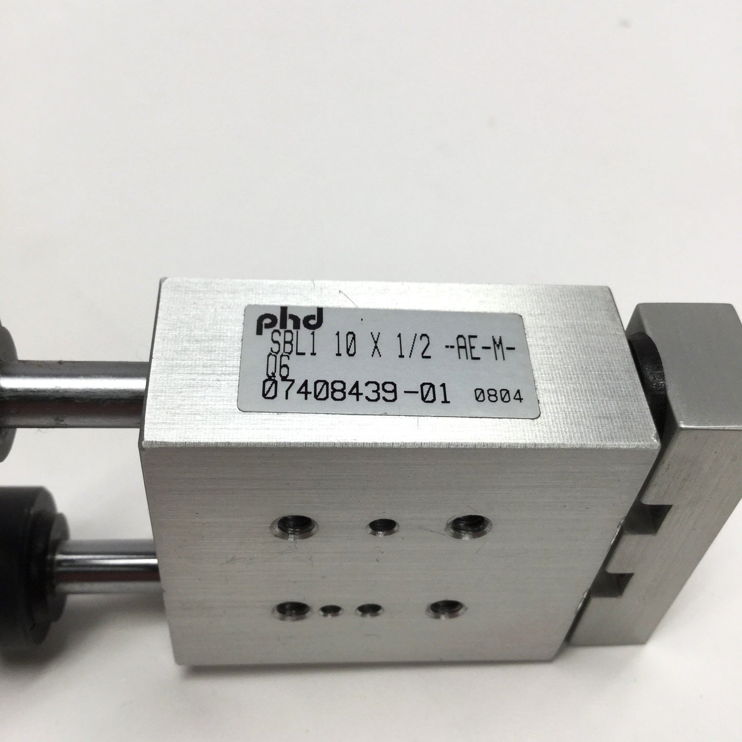 Used Phd SBL1 10X1/2-AE-M-Q6 Compact Thruster Air Slide 10mm Bore, 1/2" Stroke
