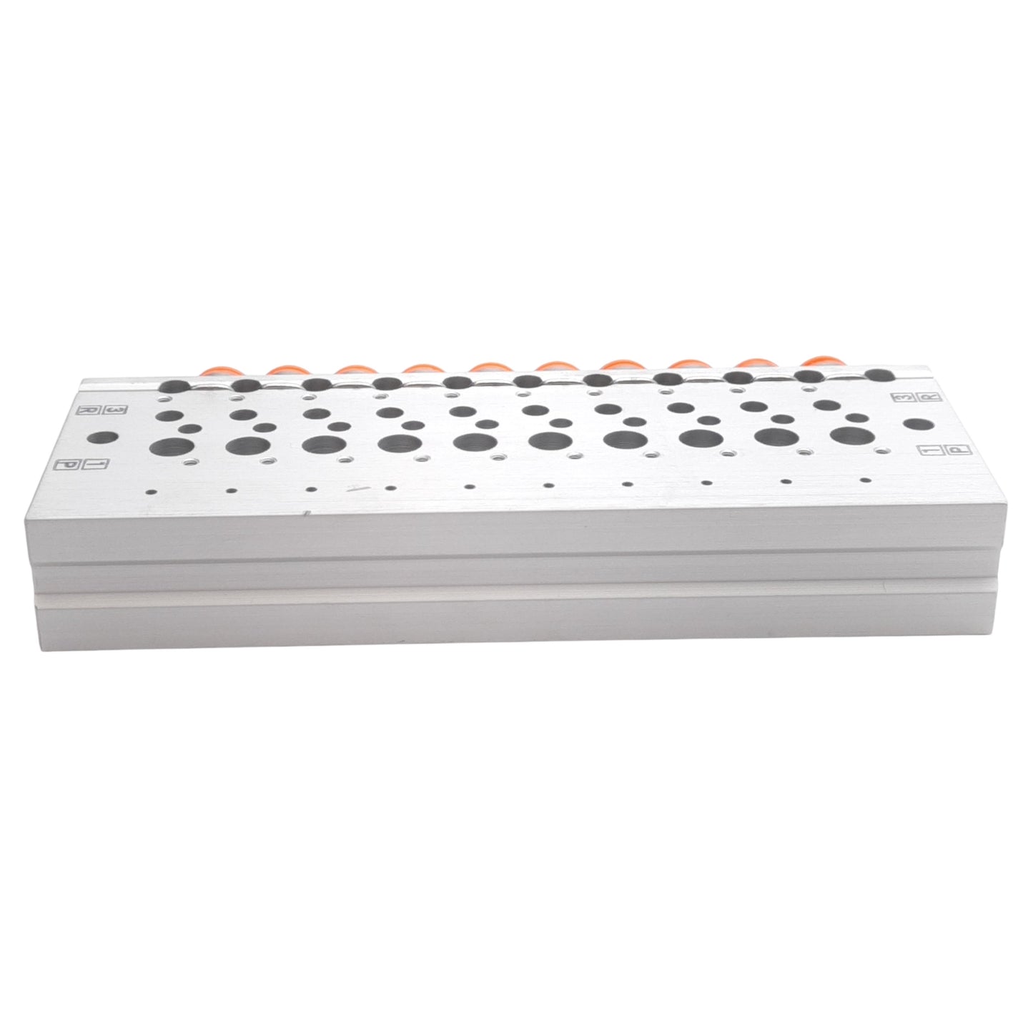 New SMC VV3QZ15-10N7TC Pneumatic Manifold, 10-Station, ø1/4in One-Touch, 1/8in NPT