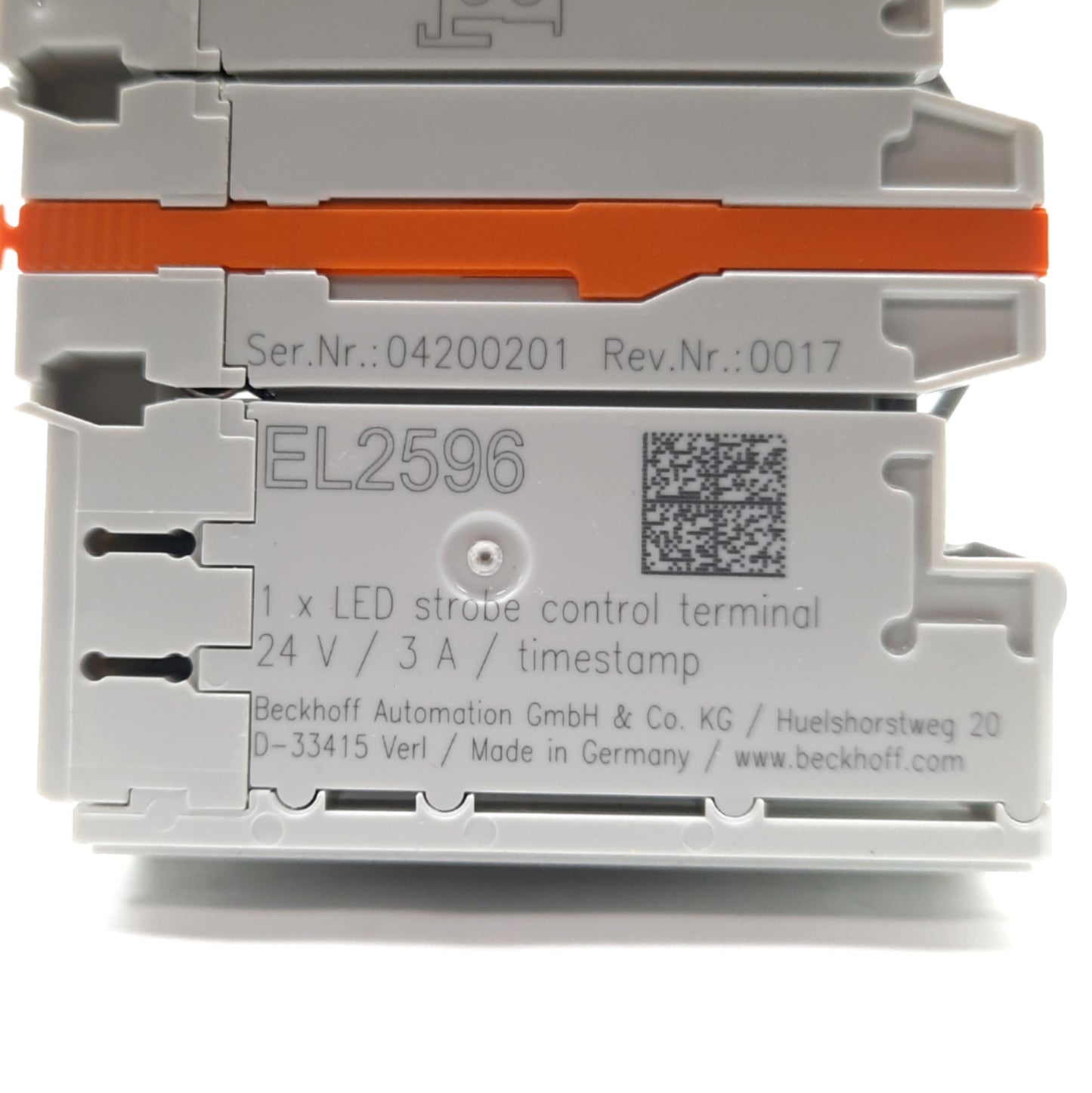 Used Beckhoff EL2596 LED Strobe Control, 1-Channel, 0-24VDC 0-3A