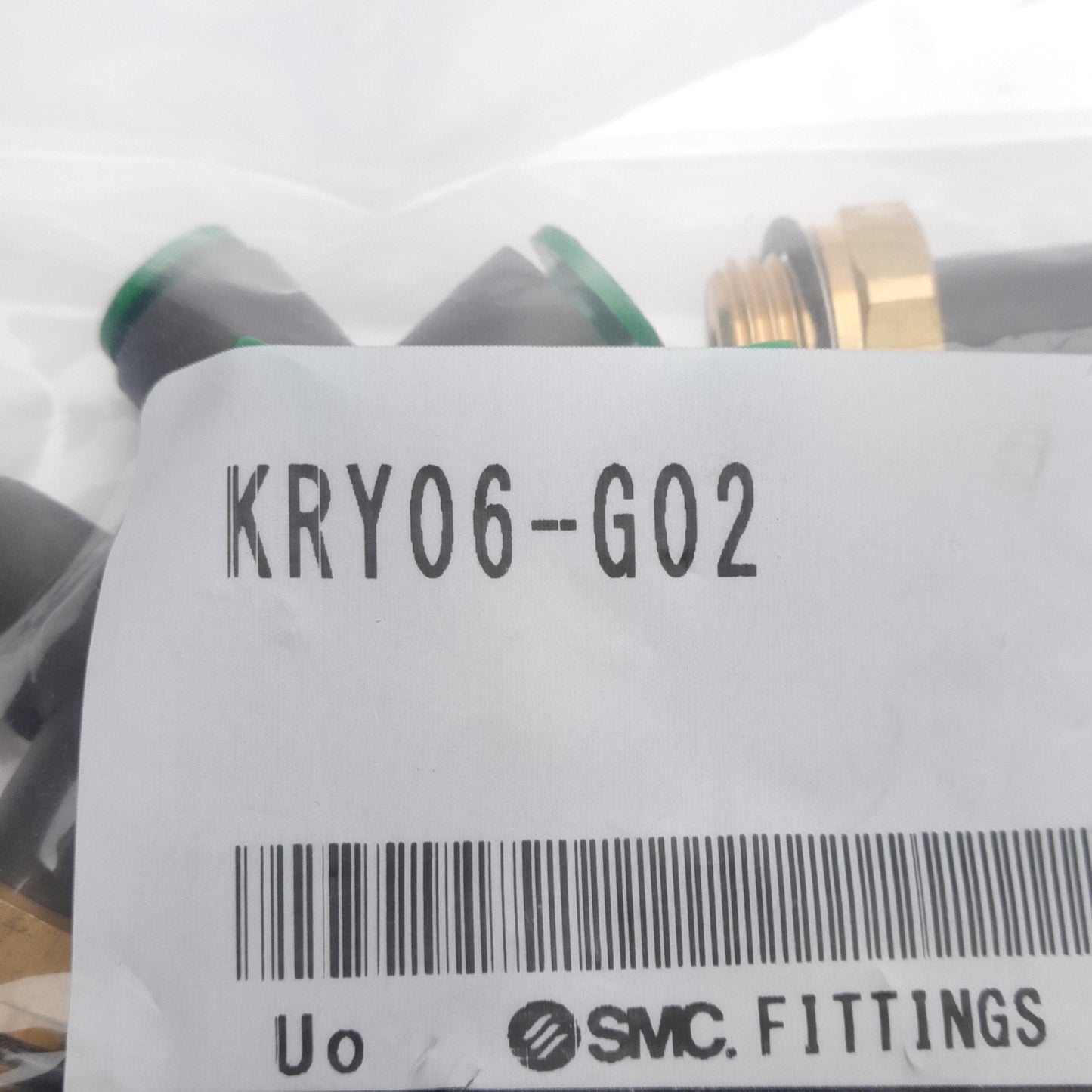 New Lot of 10 SMC KRY06-G02 Flame Resistant Male Run Tee Fitting ø6mm One-Touch G1/4