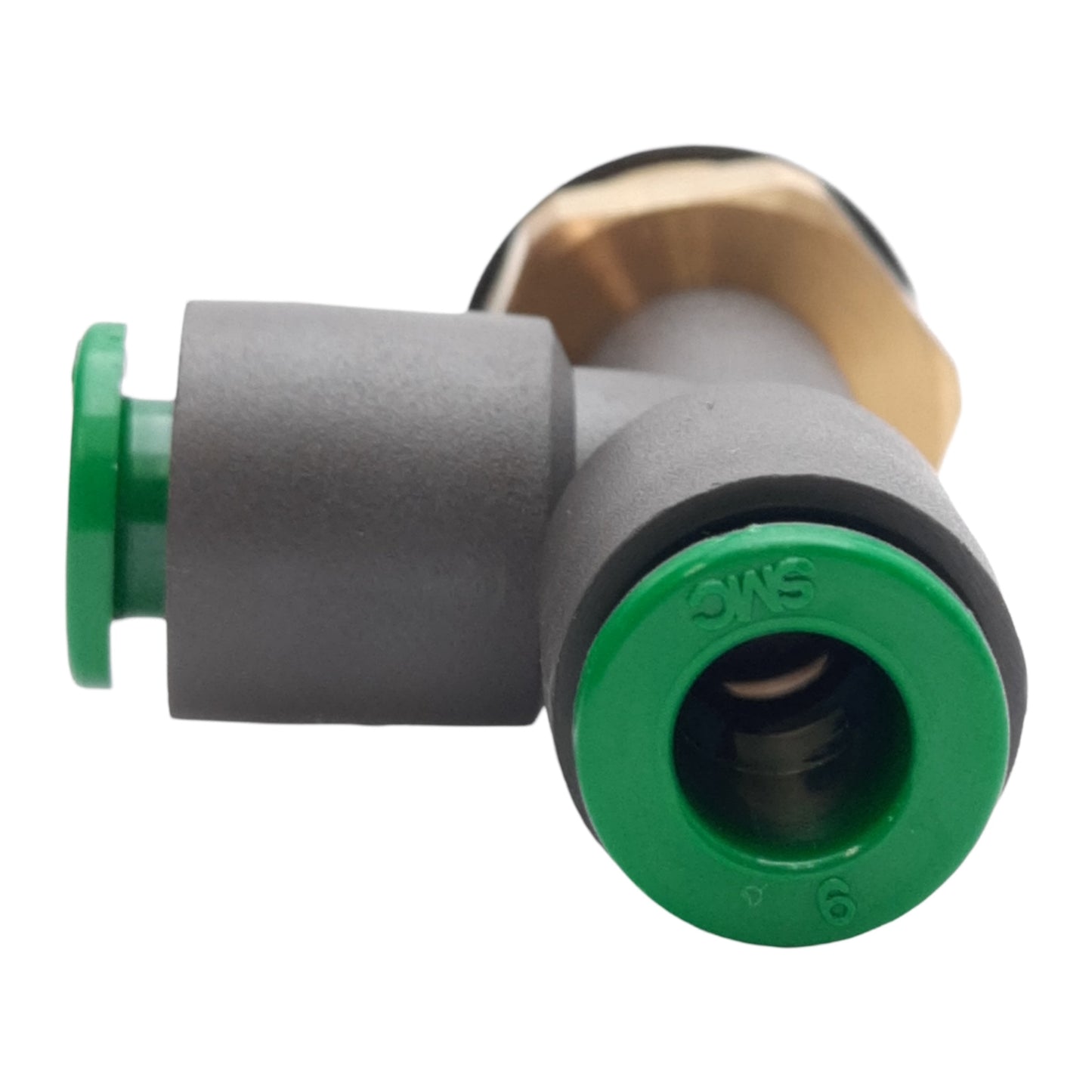 New Lot of 10 SMC KRY06-G02 Flame Resistant Male Run Tee Fitting ø6mm One-Touch G1/4