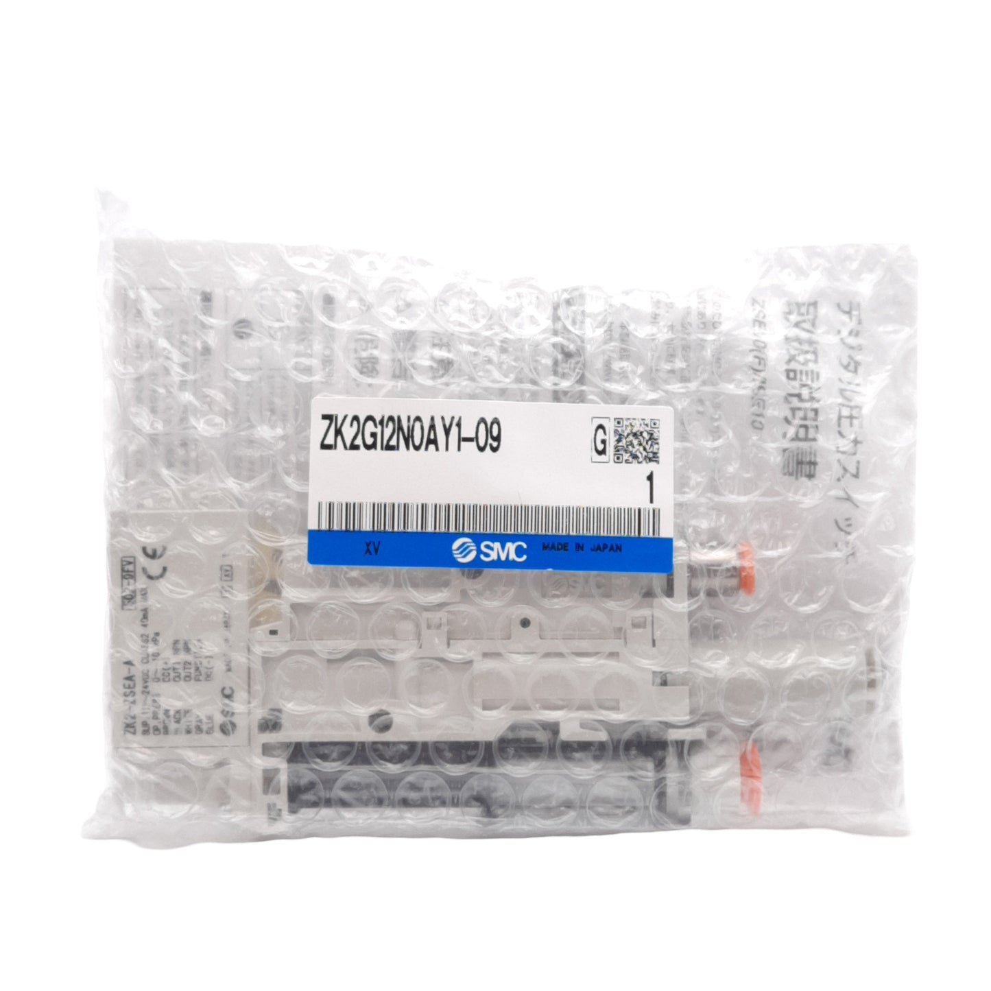 New SMC ZK2G12N0AY1-09 Vacuum Ejector, 0~-101kPa, NPN, 12-24VDC, ø5/16in One-Touch