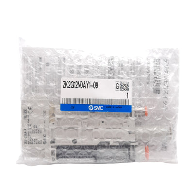 New SMC ZK2G12N0AY1-09 Vacuum Ejector, 0~-101kPa, NPN, 12-24VDC, ø5/16in One-Touch