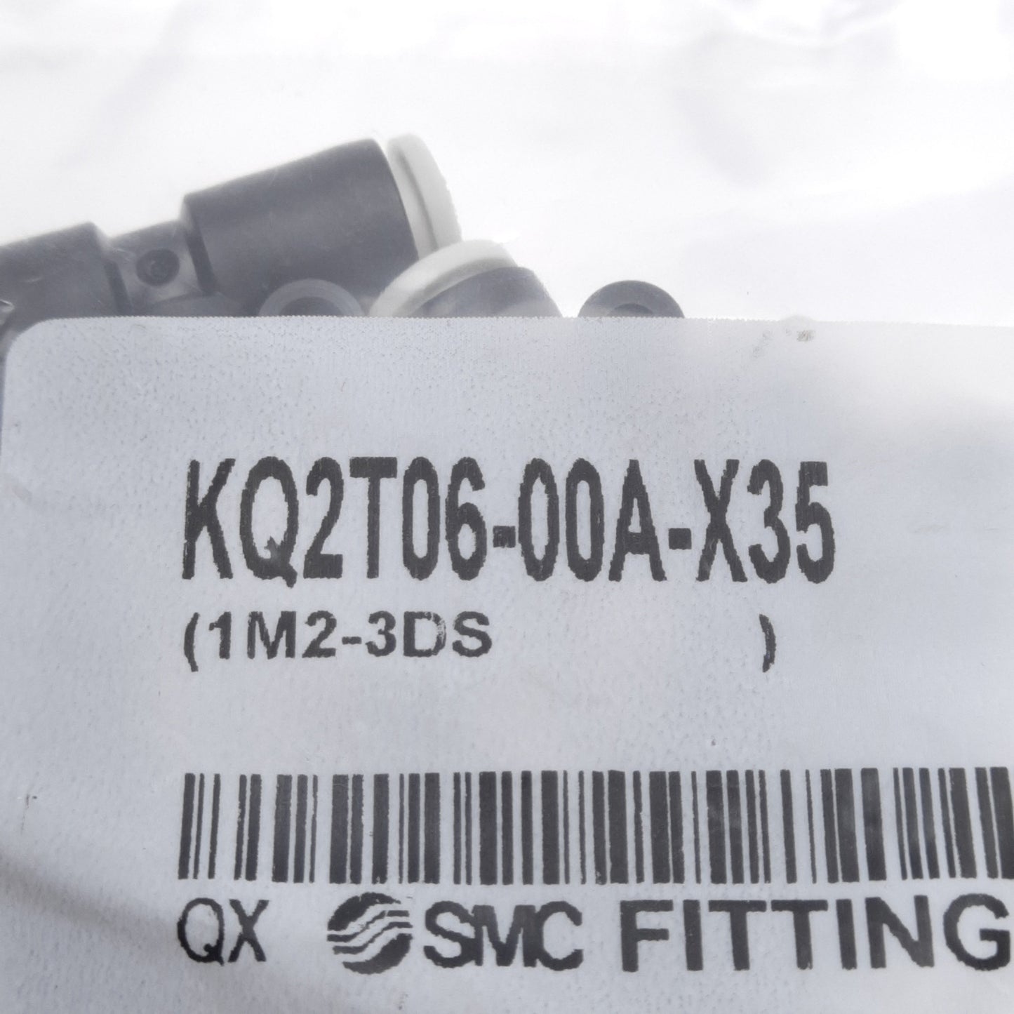 New Lot of 10 SMC KQ2T06-00A-X35 Union Tee Fitting -100kPa~1MPa ø6mm One-Touch Ports
