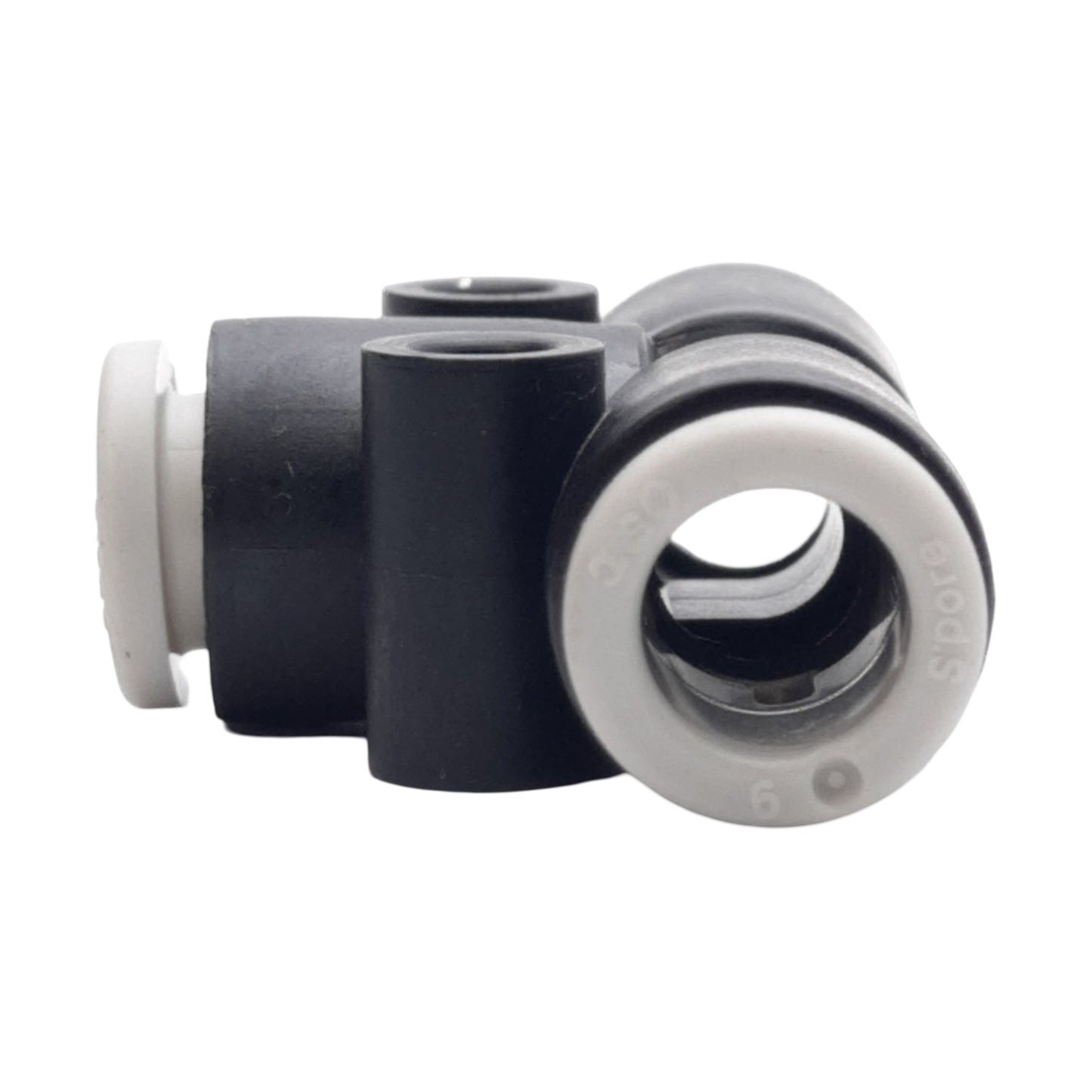 New Lot of 10 SMC KQ2T06-00A-X35 Union Tee Fitting -100kPa~1MPa ø6mm One-Touch Ports