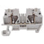 New Lot of 50 DINnectors DN-Q12-A Feedthrough Terminal Block, 600V 20A, DIN Rail