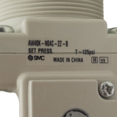 New SMC AW40K-N04C-2Z-B Filter Regulator, 1/2in NPT Port, 150psi, 5µm Filter