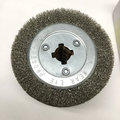 New – Open box SYPARTS SY20182000153 Stainless Steel Wire Burnishing Polishing Wheel 120x100mm