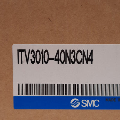 New SMC ITV3010-40N3CN4 Electro-Pneumatic Regulator, 0.7-15PSI, 3/8in NPT, 24VDC