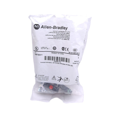 New Allen Bradley 800F-MX11 Contact Cartridge W/ Latch Mount, 1x N.O. 1x N.C.