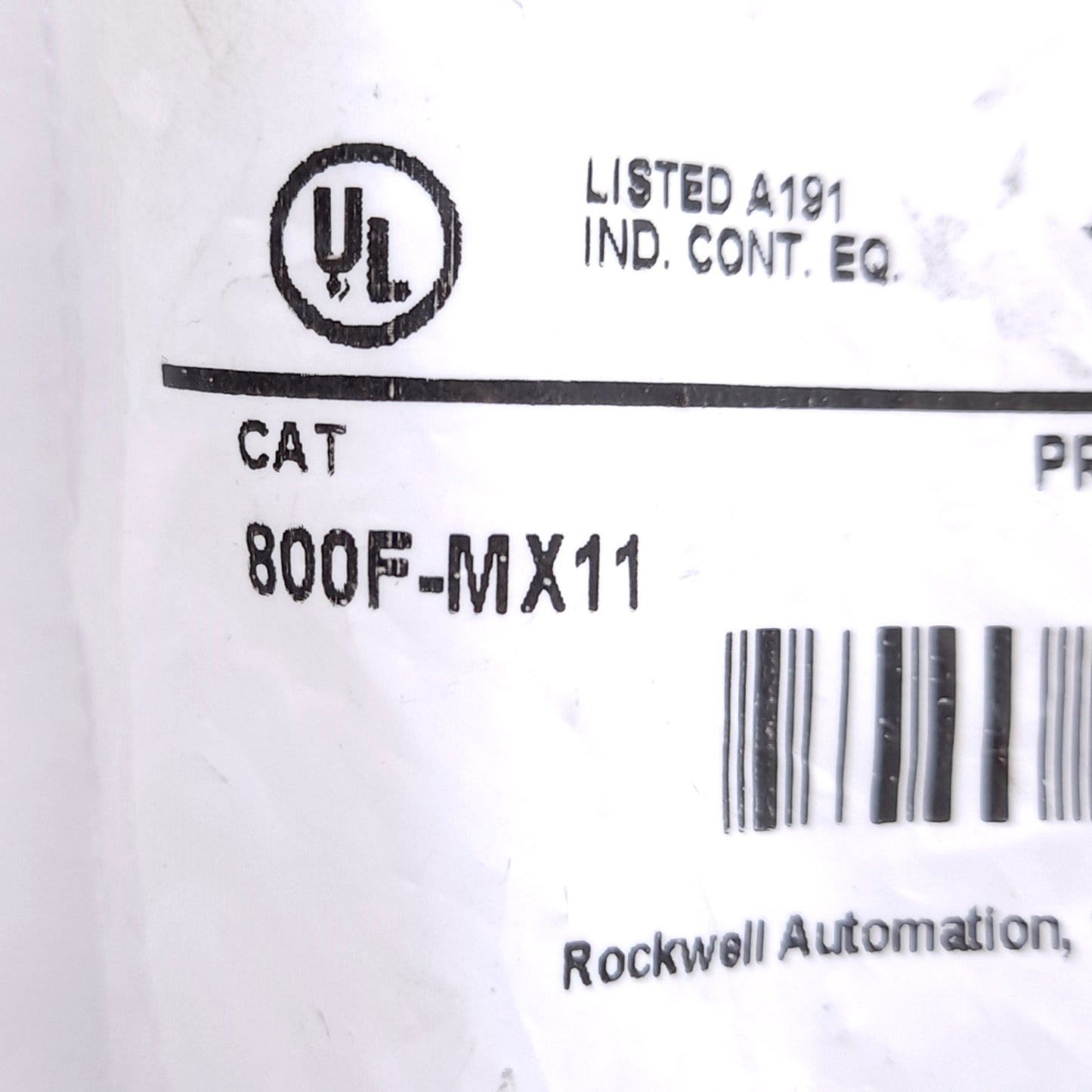 New Allen Bradley 800F-MX11 Contact Cartridge W/ Latch Mount, 1x N.O. 1x N.C.