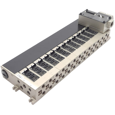 New – Open box SMC NVV5FR2-01SU-131-02T Manifold, 13-Station, 1/4in NPTF, 130psi Max