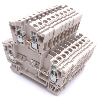 New – Open box Lot of 10 Weidmuller WDK 2.5/D/3 1023100000 Terminal Block, 2-Level 4-Connection