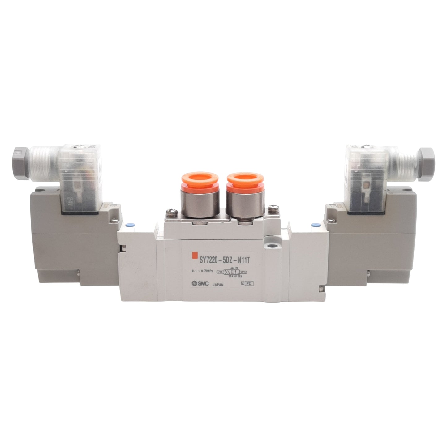 New SMC SY7220-5DZ-N11T Solenoid Valve 2-Position Double ø3/8in One-Touch 24VDC Coil