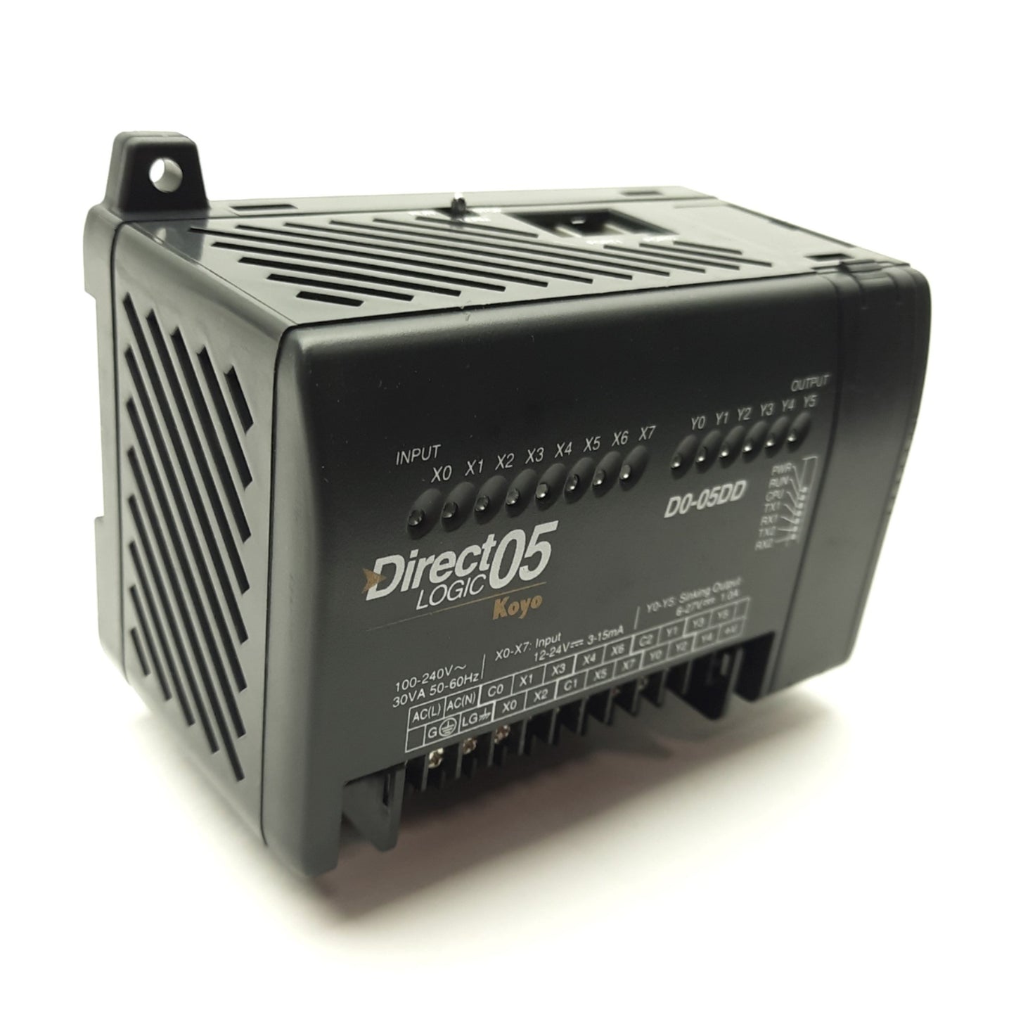 Used Koyo D0-05DD DirectLOGIC 05 PLC, 6k Words, 8 In 6 Out, 95-240VAC