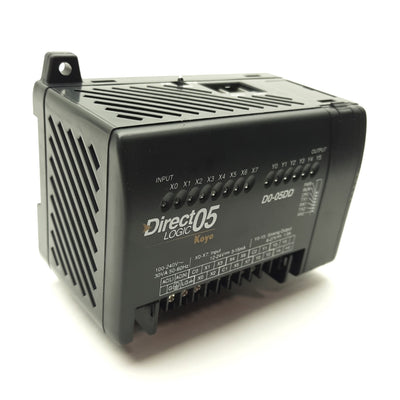 Used Koyo D0-05DD DirectLOGIC 05 PLC, 6k Words, 8 In 6 Out, 95-240VAC