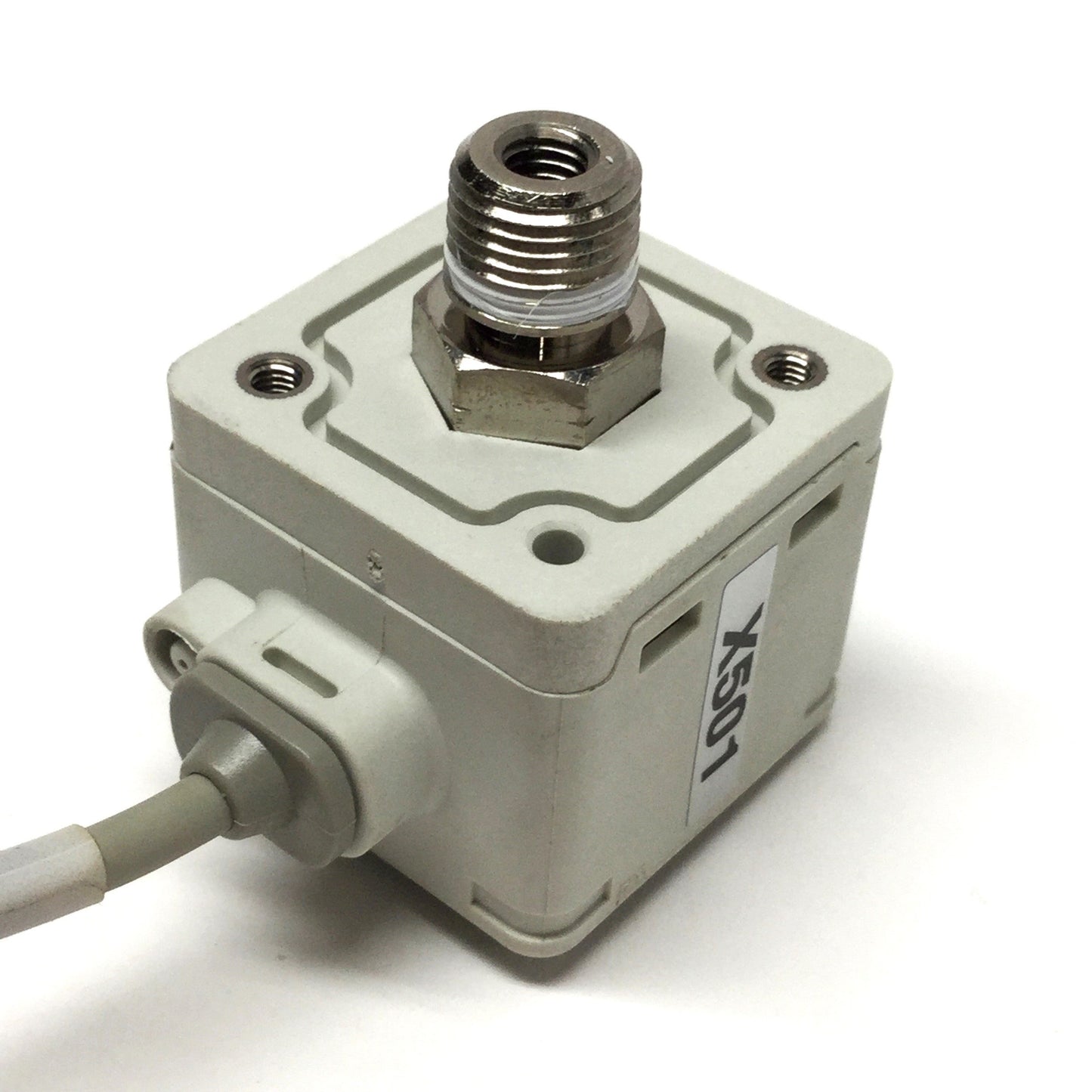 Used SMC ISE40A-N01-R-X501 Digital Pressure Switch -0.1 to 1.0MPa, 12-24VDC, 1/8" NPT