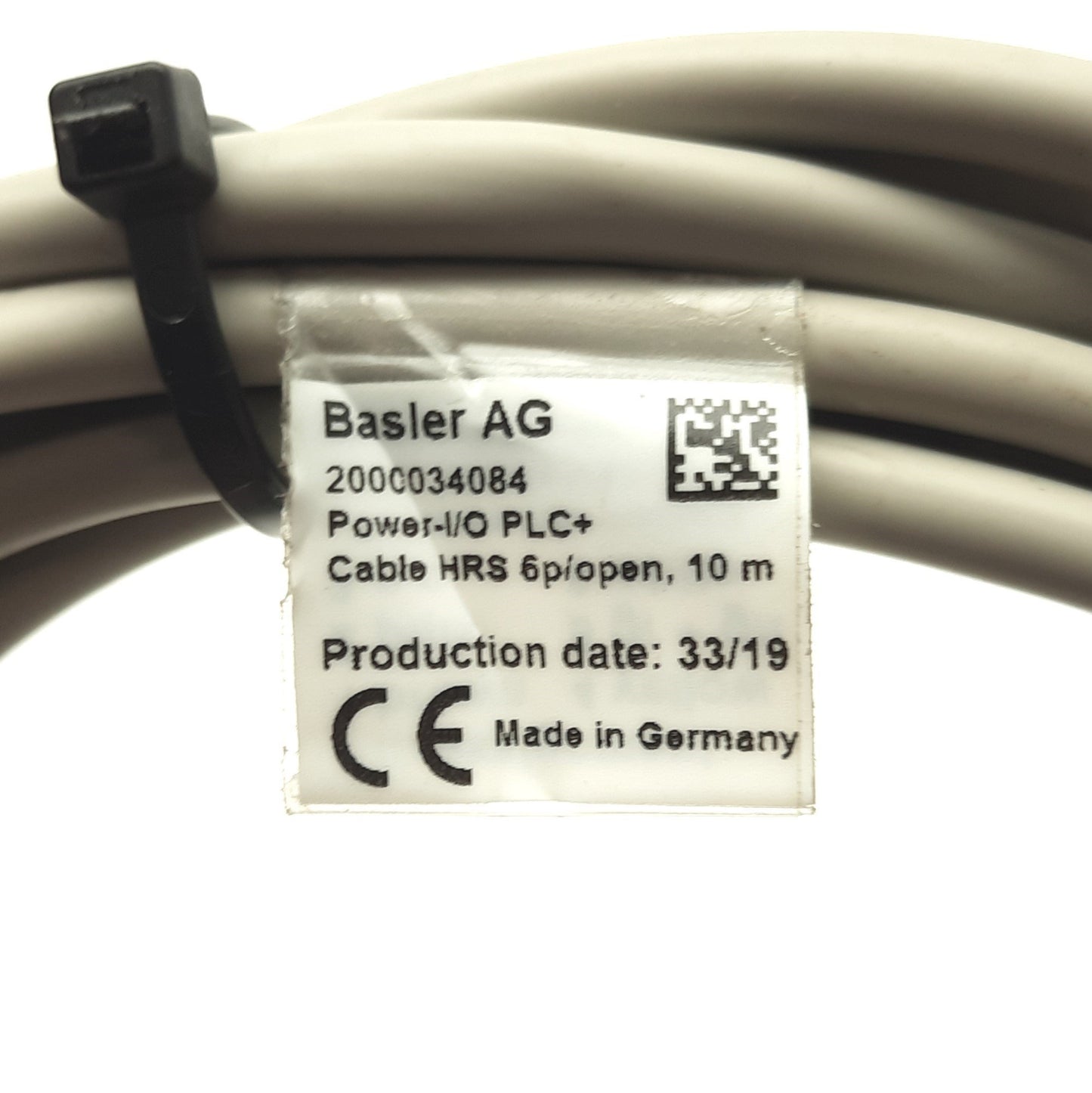 Used Basler 2000034084 Power & I/O Camera Cable, 6-Pin Hirose Female to Leads, 3m