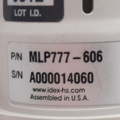 Used Rheodyne MLP777-606 TitanEX Low Pressure Fluidic Valve, 6-Position, ø1/8in Ports
