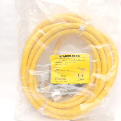 New Turck CSM CKWM 12-12-5/S101 Actuator & Sensor Cable,12pin M23 Male to Female 90°