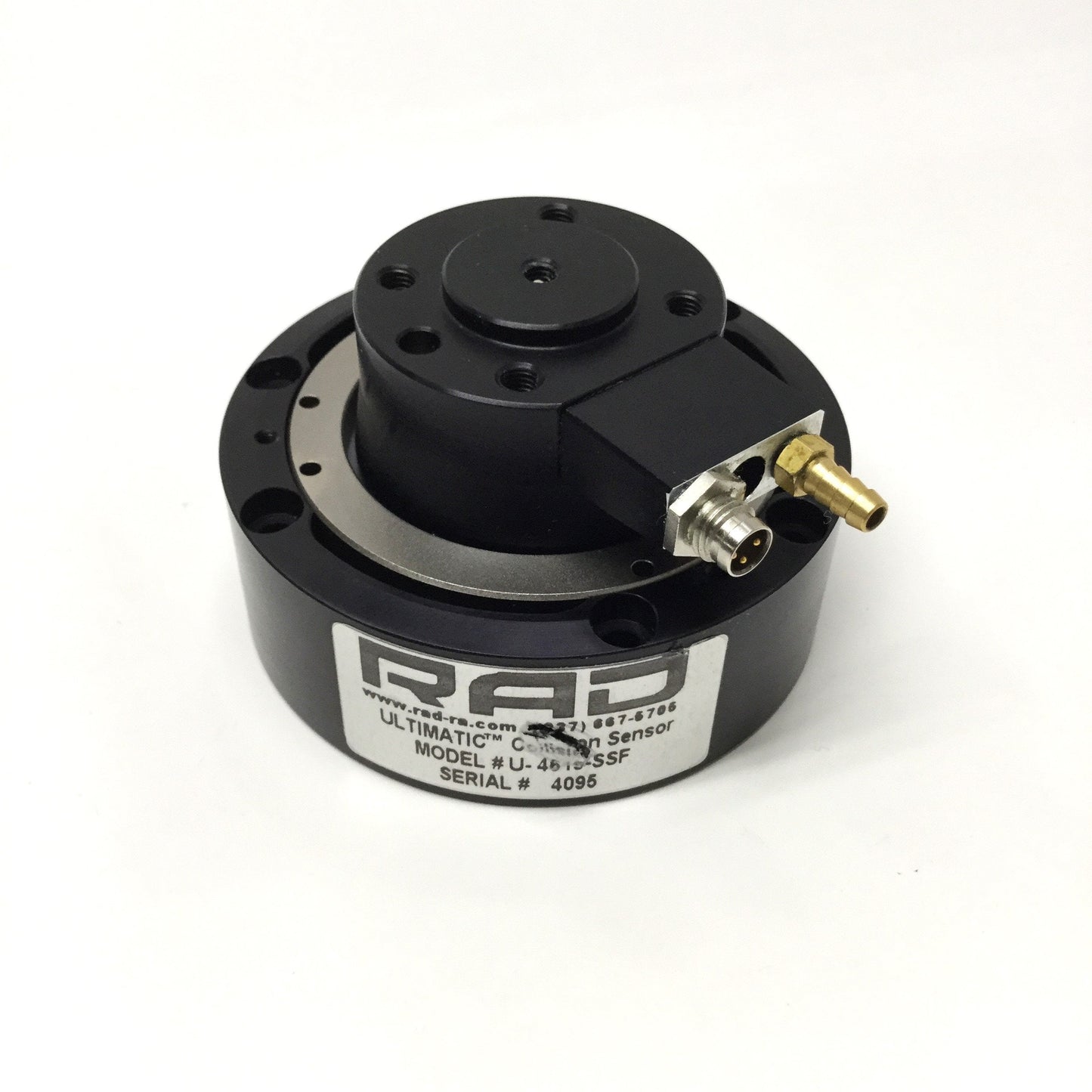 Used RAD U-4619-SSF Ultimatic Pneumatic Robot Tool Collision Sensor 24VDC, 2-6ms