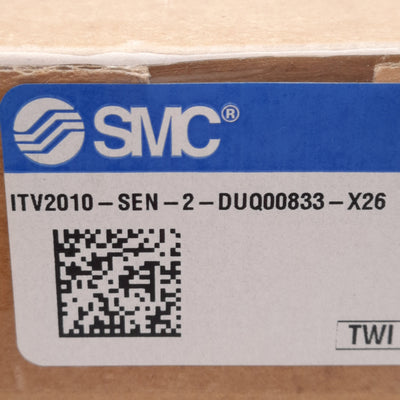 New SMC ITV2010-SEN-2-DUQ00833-X26 Electro-Pneumatic Regulator 0.7-14.5PSI 24VDC