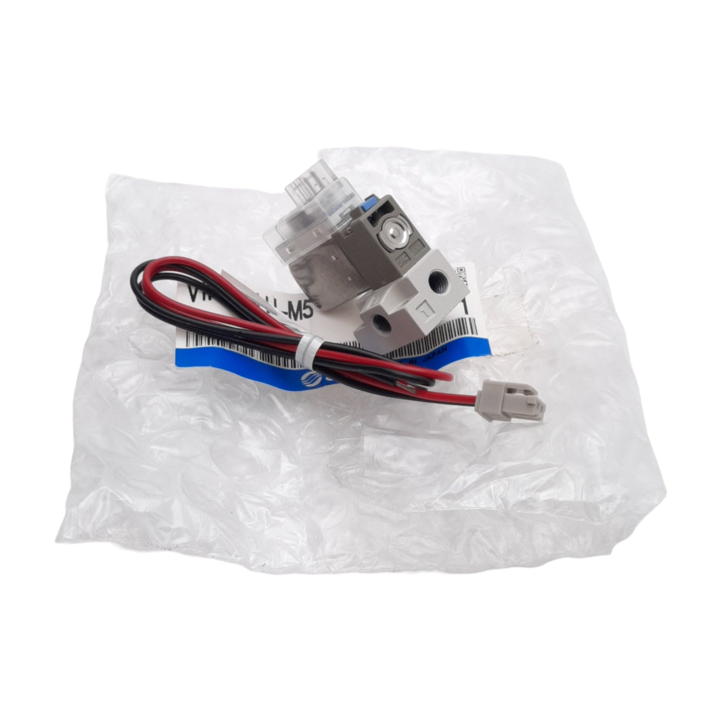 New SMC V114A-SLU-M5 Solenoid Valve w/ M5 Sub-Plate, Normally Closed, 5VDC Coil